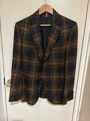 De Petrillo 체크 무늬 테일러드 자켓 50