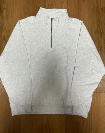 그레이 하프 지퍼 맨투맨 트레이닝복 새상품급 가격 인하 가능