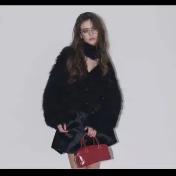 THE TO 더투 샤기 니트 가디건 여성용 S 블랙