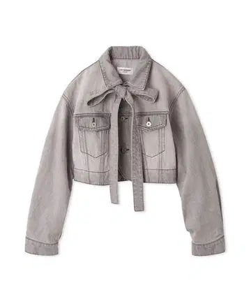 LILY BROWN 커브헴 크롭 데님 자켓