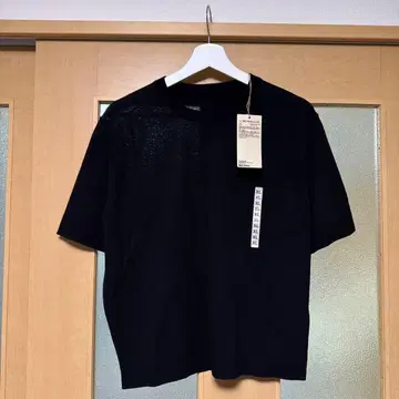 무인양품 UV컷 5부 소매 스웨터 XL 택 포함 미사용 새상품