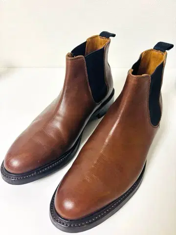 [ 새상품급 ] REGAL 브라운 사이드 고어 부츠 24.5cm