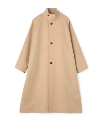 CABaN 울 개버딘 스탠드 카라 코트 / 베이지 / M