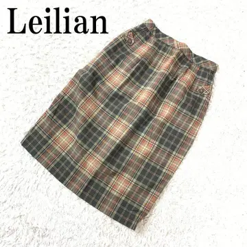 레리안 미디 스커트 브라운 울 나일론 11 B711