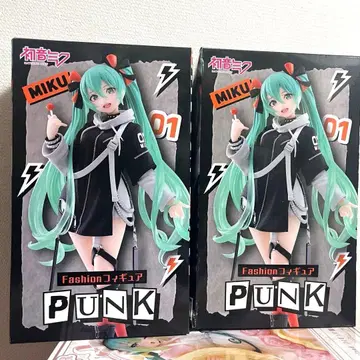 [ 미개봉품 익명 배송 ] 하츠네 미쿠 펑크 피규어 2개 세트
