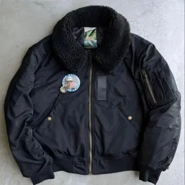 BALLSY bomber flight jacket 블랙 블랙 아메카지