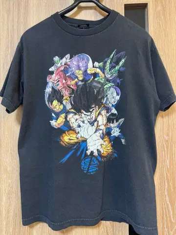 00s 드래곤볼 Z USA제 공식 반팔 티셔츠 블랙