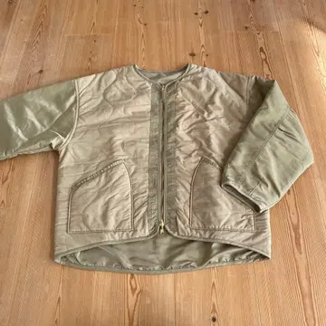 카키 리버서블 아우터