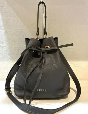 [ 새상품급 ] FURLA 코스탄자 가죽 복조리 숄더백 2way 그레이