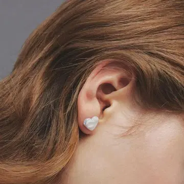 les bon bon/heart stud pierce BOB508 하트