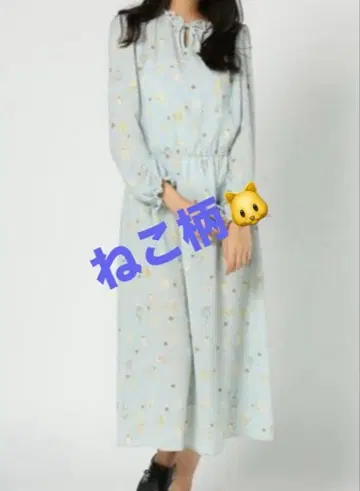 [ 기간 한정 ] 프랑슈리페 고양이 무늬 엉덩이 원피스