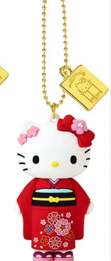 헬로키티전 시크릿 마스코트 참 기모노