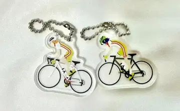 겁쟁이 페달 아크릴 와이어 키링 테시마 준타 파랑 야기 하지메 T2