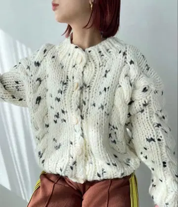 SANSeLF 산세르프 니트 가디건 화이트