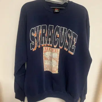 90년대 SYRACUSE 프린트 트레이닝복 L 네이비