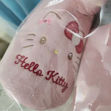 키티 복권 Hello Kitty 룸슈즈 핑크 & 파우치