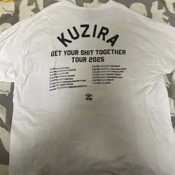 KUZIRA TOUR 2025 티셔츠 XL