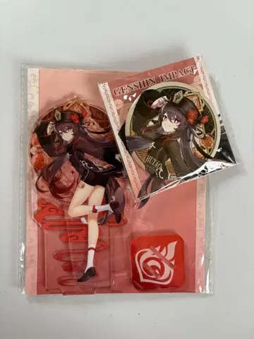 원신 호두 아크릴 스탠드 캔뱃지