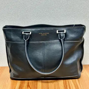 PIQUADRO Archimede 비즈니스 가죽 백 블랙