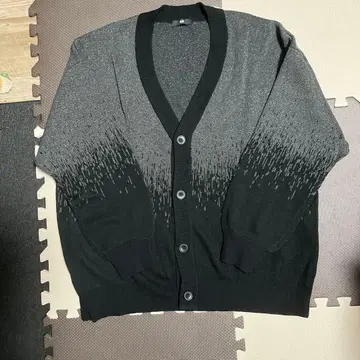 HARE 남성용 그라데이션 V넥 가디건 프리 사이즈