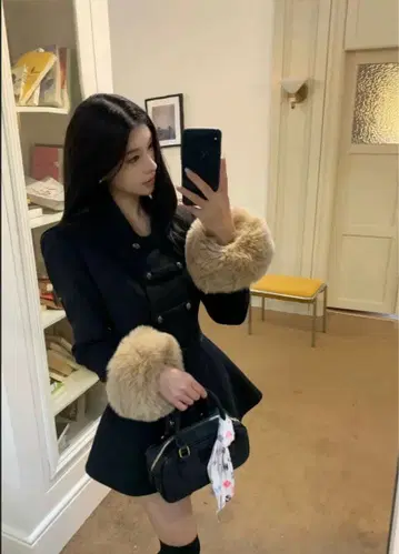 미니 원피스풍 코트