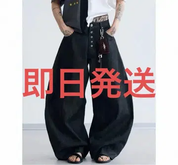 peoplesense 골드 버튼 데님