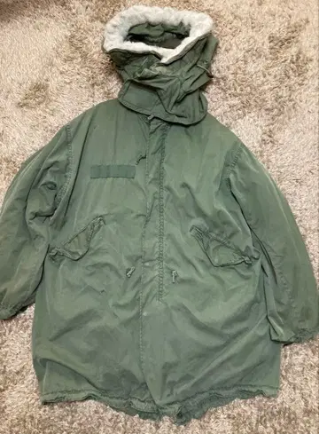 미군 실물 M65 모즈 코트 사이즈 M 풀세트 피쉬테일