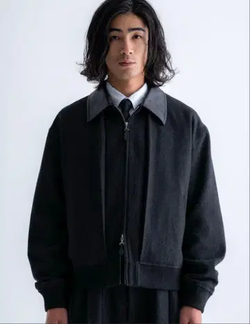 SINSS 트위드 숏 블루종