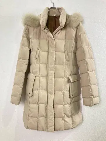 초특가 MCM 롱 자켓 코트 충전솜 M 베이지