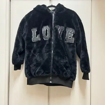 BABYSHOOP 베이비슈프 점퍼 아우터 복슬복슬 곰 귀 블랙