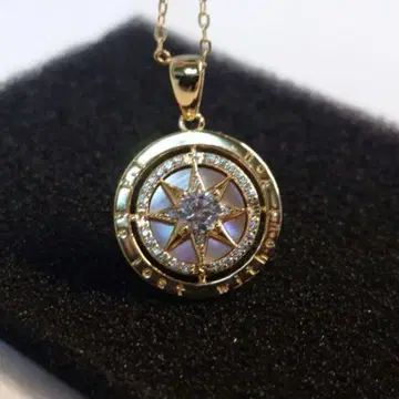 [ 1점 ] 핑크 문스톤 스타라이트 럭셔리 목걸이