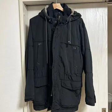 10047 LACOSTE 메탈 로고 충전솜 나일론 코트