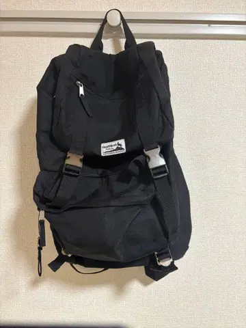 블랙 백팩 조정 가능 스트랩