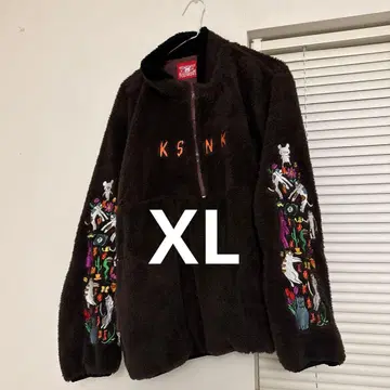 [ 빠른 발송 ] 큐소네코가미 큐소 하프 지퍼 플리스 XL 사이즈