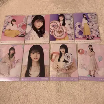 노기자카46 쿠보 시오리 브로마이드 애니버서리 네이비 4종 묶음 판매