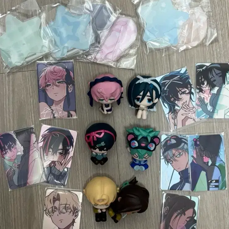 에이스테 피규어 세트 (포카, 박스 포함)