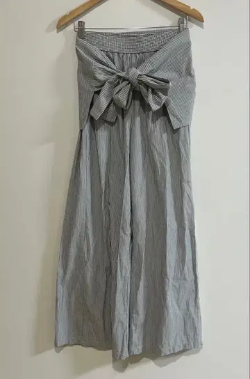 에시카 ESICA 허리 스트라이프 와이드 팬츠