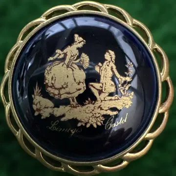 리모주 카스텔 브로치 네이비 블루