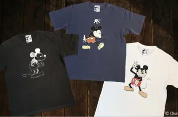 [ 미개봉 새상품 ] 미키마우스 재팬 컬렉션 T셔츠 스미 블랙 L사이즈