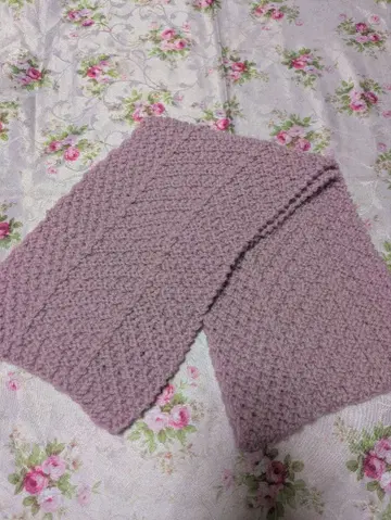 울 머플러 핸드메이드