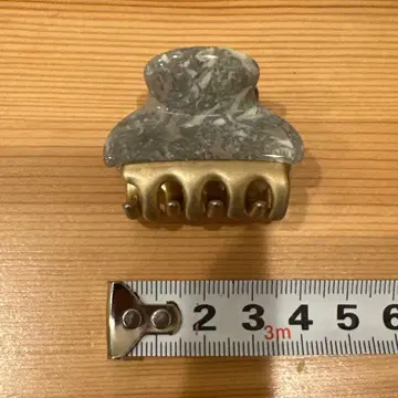 acca 그레이와 골드의 헤어 클립