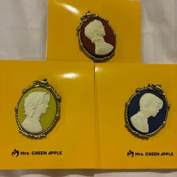 미세스 그린 애플 Mrs. GREEN APPLE 카메오 핀즈 3개