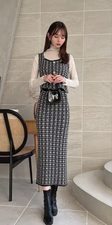 [ 셋업 ] 여성용 S 사이즈 뷔스티에 스커트