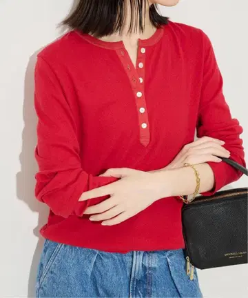 슬라브 리브 헨리넥 롱 TEE