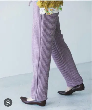 타나베 아유미 x FREAK'S STORE 자카드 퀼트 스웨트 팬츠 S