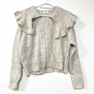 프릴 BIG 칼라 가디건