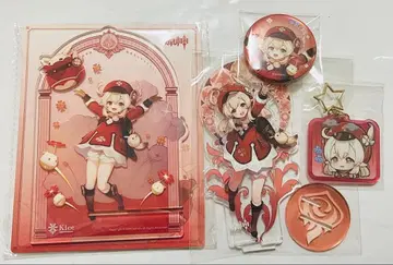 원신 클레 아크릴 스탠드 캔뱃지 키링 묶음 판매