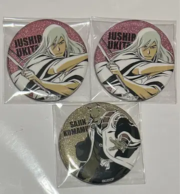BLEACH WORLD 우키타케 쥬시로 코마무라 사진 캔뱃지 3점