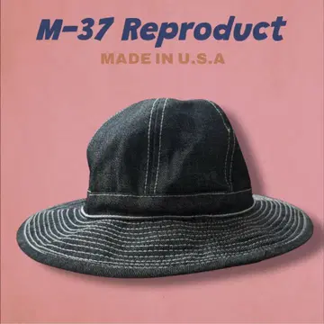 M-37 리프로덕트 USA제 데님 햇 밀리터리 빈티지