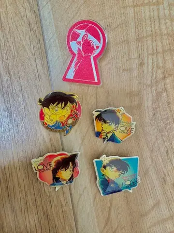 명탐정 코난 핀 배지 4종 & 아크릴 클립